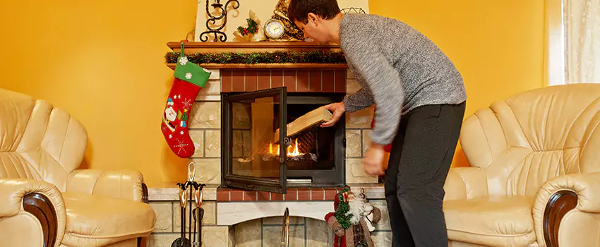 Rusted Metal Fireplace Restoration in Walla Walla, Washington